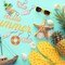 24-Piece Summer DIY Keychain Craft Kit – Wooden Blank Keychains, Color Your Own, 12 Styles for Sunday School, Classroom, Home, Party Favors, and Gifts